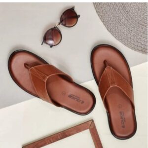 Brown Leather Slipper